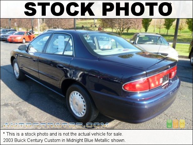 Stock photo for this 2003 Buick Century Custom 3.1 Liter OHV 12-Valve V6 4 Speed Automatic