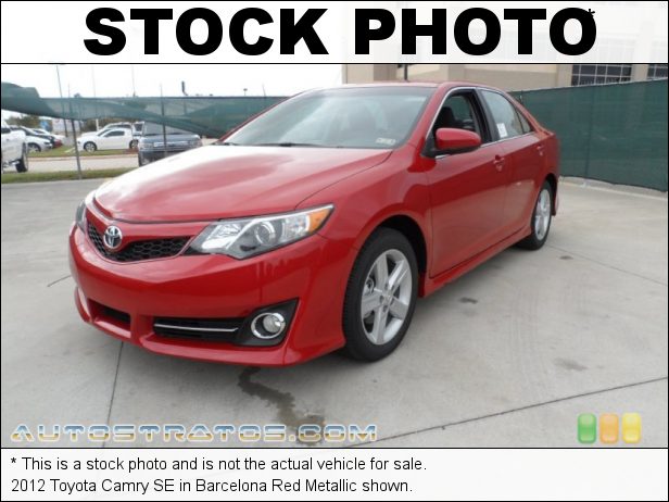 Stock photo for this 2012 Toyota Camry SE 2.5 Liter DOHC 16-Valve Dual VVT-i 4 Cylinder 6 Speed ECT-i Automatic