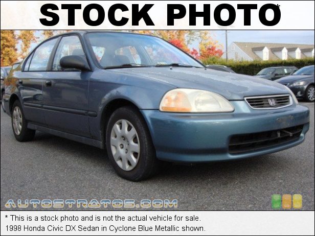 Stock photo for this 1997 Honda Civic DX Sedan 1.6 Liter SOHC 16-Valve 4 Cylinder 4 Speed Automatic