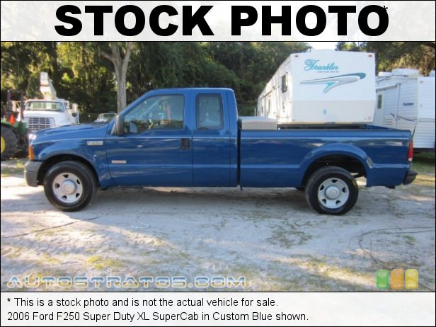 Stock photo for this 2006 Ford F250 Super Duty XLT SuperCab 6.0 Liter OHV 32 Valve Power Stroke Turbo Diesel V8 5 Speed Automatic