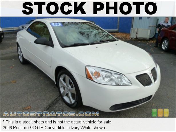 Stock photo for this 2006 Pontiac G6 GTP Convertible 3.9 Liter OHV 12-Valve VVT V6 4 Speed Automatic