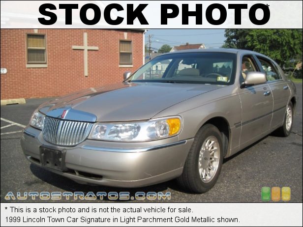 Stock photo for this 1999 Lincoln Town Car Signature 4.6 Liter SOHC 16-Valve V8 4 Speed Automatic