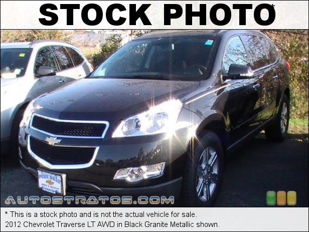 Stock photo for this 2012 Chevrolet Traverse LT AWD 3.6 Liter DI DOHC 24-Valve VVT V6 6 Speed Automatic Stock photo for this 2012 Chevrolet Traverse LT AWD 3.6 Liter DI DOHC 24-Valve VVT V6 6 Speed Automatic