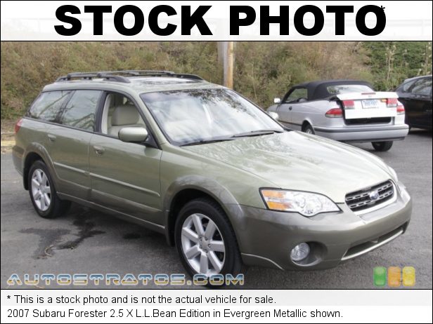 Stock photo for this 2007 Subaru Forester 2.5 X L.L.Bean Edition 2.5 Liter SOHC 16-Valve VVT Flat 4 Cylinder 4 Speed Automatic