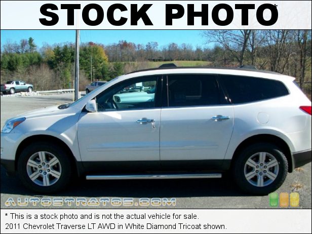 Stock photo for this 2012 Chevrolet Traverse LT AWD 3.6 Liter DI DOHC 24-Valve VVT V6 6 Speed Automatic Stock photo for this 2012 Chevrolet Traverse LT AWD 3.6 Liter DI DOHC 24-Valve VVT V6 6 Speed Automatic