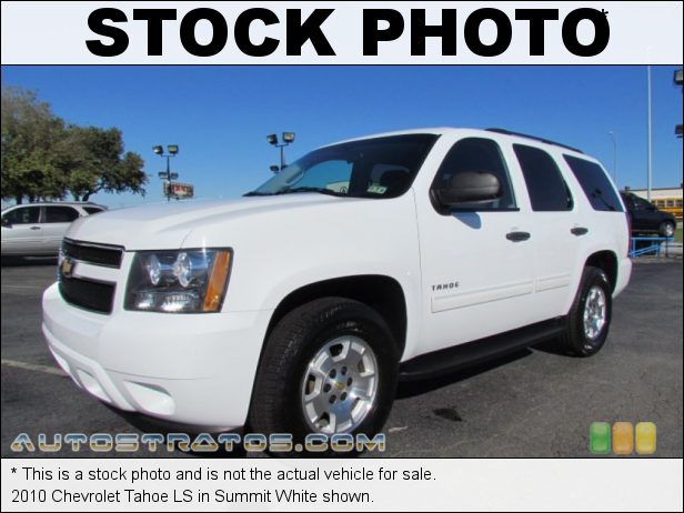 Stock photo for this 2010 Chevrolet Tahoe LS 5.3 Liter OHV 16-Valve Flex-Fuel Vortec V8 6 Speed Automatic