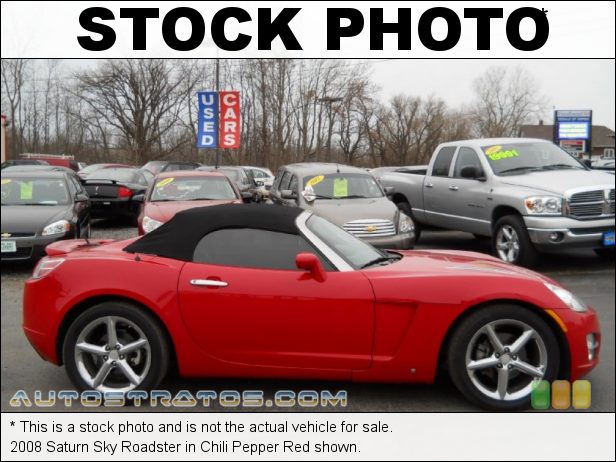 Stock photo for this 2008 Saturn Sky Roadster 2.4 Liter DOHC 16-Valve VVT 4 Cylinder 5 Speed Automatic
