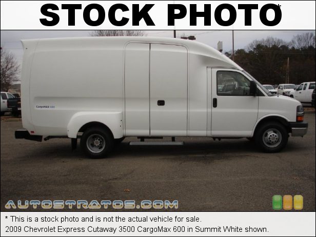 Stock photo for this 2008 Chevrolet Express Cutaway 3500 Commercial Moving Van 6.0 Liter OHV 16-Valve Vortec V8 4 Speed Automatic