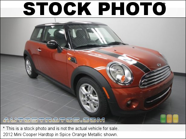 Stock photo for this 2012 Mini Cooper Hardtop 1.6 Liter DOHC 16-Valve VVT 4 Cylinder 6 Speed Steptronic Automatic