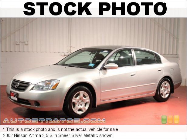 Stock photo for this 2002 Nissan Altima 2.5 SL 2.5 Liter DOHC 16V 4 Cylinder 5 Speed Manual