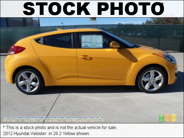 Stock photo for this 2012 Hyundai Veloster  1.6 Liter GDI DOHC 16-Valve Dual-CVVT 4 Cylinder 6 Speed Manual