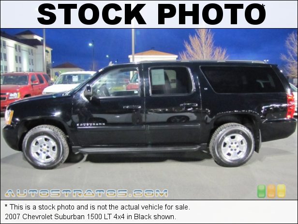 Stock photo for this 2007 Chevrolet Suburban 1500 4x4 5.3 Liter OHV 16-Valve Vortec V8 4 Speed Automatic