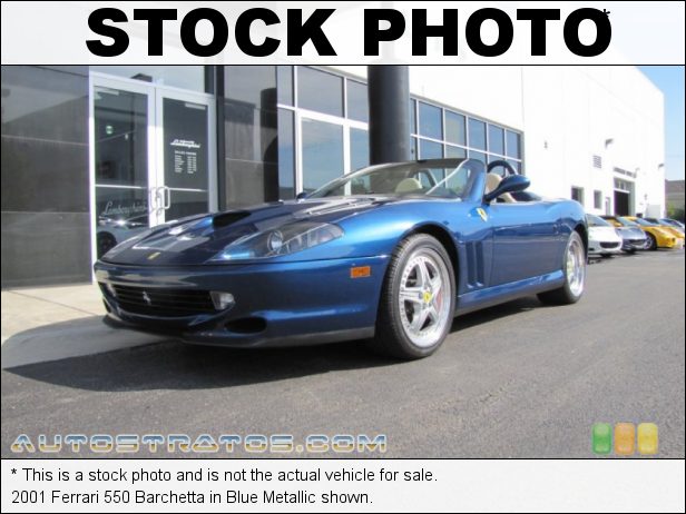 Stock photo for this 2001 Ferrari 550 Barchetta 5.5 Liter DOHC 48-Valve V12 6 Speed Manual