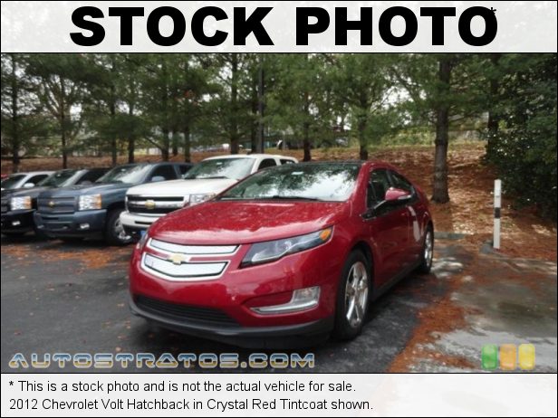 Stock photo for this 2012 Chevrolet Volt Hatchback 111 kW Plug-In Electric Motor/1.4 Liter GDI DOHC 16-Valve VVT 4 1 Speed Automatic