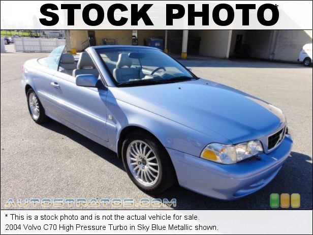 Stock photo for this 2004 Volvo C70 High Pressure Turbo 2.3 Liter HP Turbocharged DOHC 20 Valve Inline 5 Cylinder 5 Speed Automatic