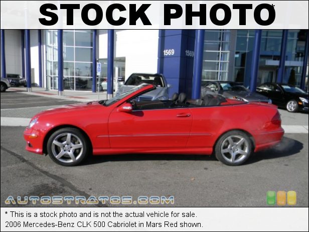 Stock photo for this 2006 Mercedes-Benz CLK 500 Cabriolet 5.0 Liter SOHC 24-Valve V8 7 Speed Automatic