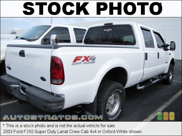 Stock photo for this 2003 Ford F250 Super Duty Crew Cab 4x4 7.3 Liter OHV 16 Valve Power Stroke Turbo Diesel V8 4 Speed Automatic