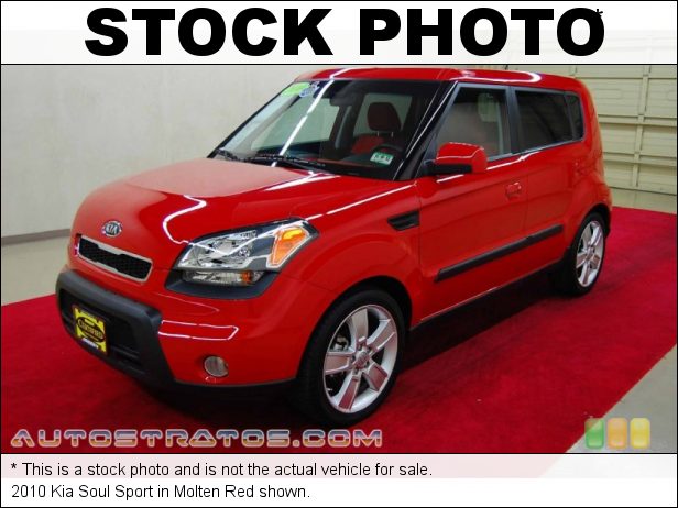 Stock photo for this 2010 Kia Soul Sport 2.0 Liter DOHC 16-Valve CVVT 4 Cylinder 4 Speed Automatic
