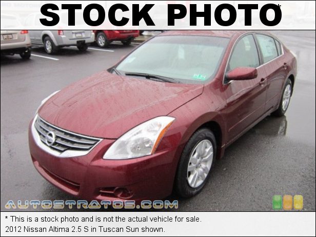 Stock photo for this 2012 Nissan Altima 2.5 S 2.5 Liter DOHC 16-Valve CVTCS 4 Cylinder Xtronic CVT Automatic