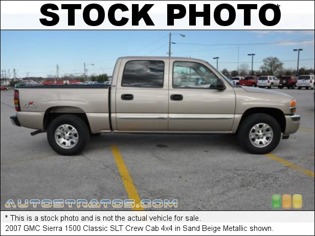 Stock photo for this 2007 GMC Sierra 1500 Classic Crew Cab 4x4 5.3 Liter OHV 16-Valve Vortec V8 4 Speed Automatic