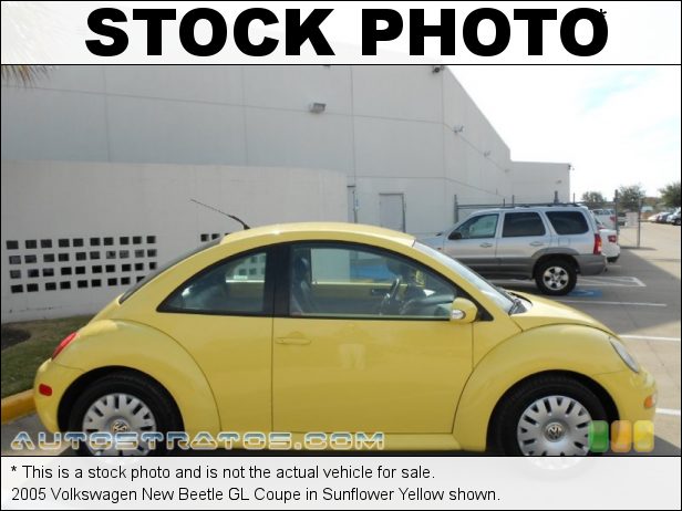 Stock photo for this 2005 Volkswagen New Beetle GL Coupe 2.0 Liter SOHC 8-Valve 4 Cylinder 5 Speed Manual