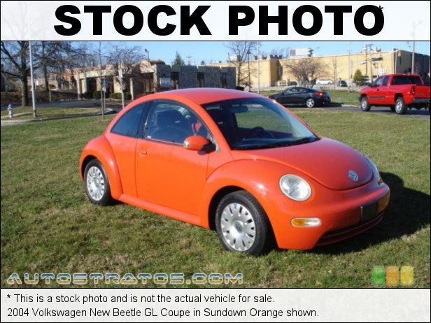 Stock photo for this 2004 Volkswagen New Beetle GL Coupe 2.0 Liter SOHC 8-Valve 4 Cylinder 4 Speed Automatic