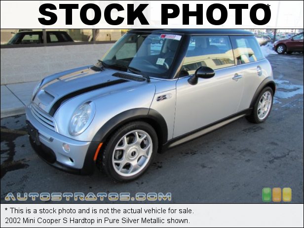 Stock photo for this 2002 Mini Cooper S Hardtop 1.6 Liter Supercharged SOHC 16-Valve 4 Cylinder 6 Speed Manual