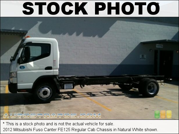 Stock photo for this 2012 Mitsubishi Fuso Canter FE125 Regular Cab Chassis 3.0 Liter Turbo-Diesel DOHC 16-Valve 4 Cylinder 6 Speed Automatic
