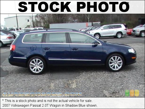 Stock photo for this 2007 Volkswagen Passat 2.0T Wagon 2.0 Liter Turbocharged DOHC 16-Valve VVT 4 Cylinder 6 Speed Tiptronic Automatic
