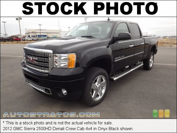 Stock photo for this 2012 GMC Sierra 2500HD Denali Crew Cab 4x4 6.6 Liter OHV 32-Valve Duramax Turbo-Diesel V8 6 Speed Allison Automatic