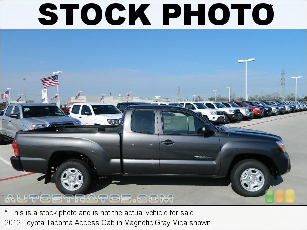 Stock photo for this 2012 Toyota Tacoma Access Cab 2.7 Liter DOHC 16-Valve VVT-i 4 Cylinder 4 Speed Automatic
