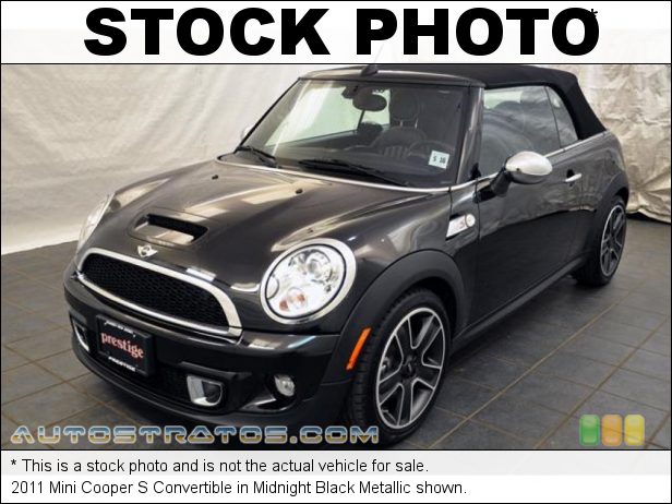 Stock photo for this 2011 Mini Cooper S Convertible 1.6 Liter Twin-Scroll Turbocharged DI DOHC 16-Valve VVT 4 Cylind 6 Speed Manual