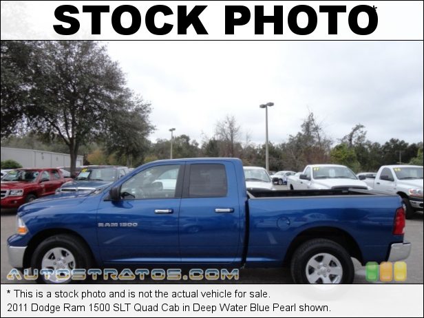 Stock photo for this 2011 Dodge Ram 1500 SLT Quad Cab 4.7 Liter SOHC 16-Valve Flex-Fuel V8 5 Speed Automatic