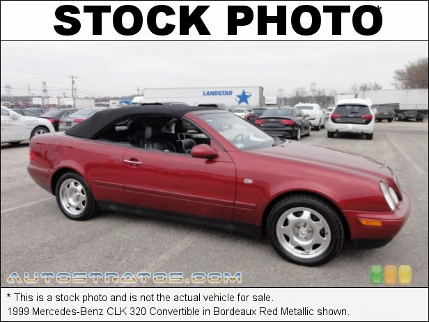 Stock photo for this 1999 Mercedes-Benz CLK 320 Convertible 3.2 Liter SOHC 18-Valve V6 5 Speed Automatic