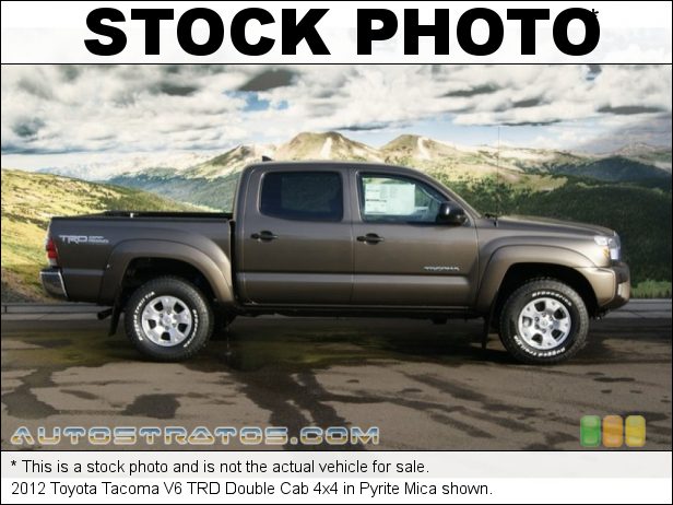 Stock photo for this 2012 Toyota Tacoma Double Cab 4x4 4.0 Liter DOHC 24-Valve VVT-i V6 5 Speed Automatic