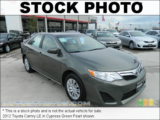 Stock photo for this 2012 Toyota Camry  2.5 Liter DOHC 16-Valve Dual VVT-i 4 Cylinder 6 Speed ECT-i Automatic