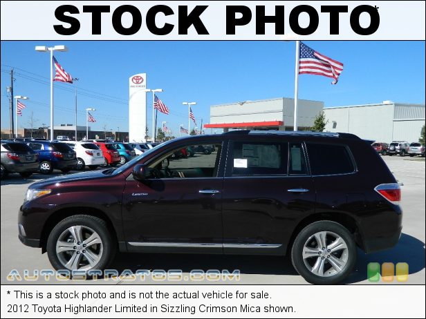 Stock photo for this 2012 Toyota Highlander Limited 3.5 Liter DOHC 24-Valve Dual VVT-i V6 5 Speed ECT-i Automatic