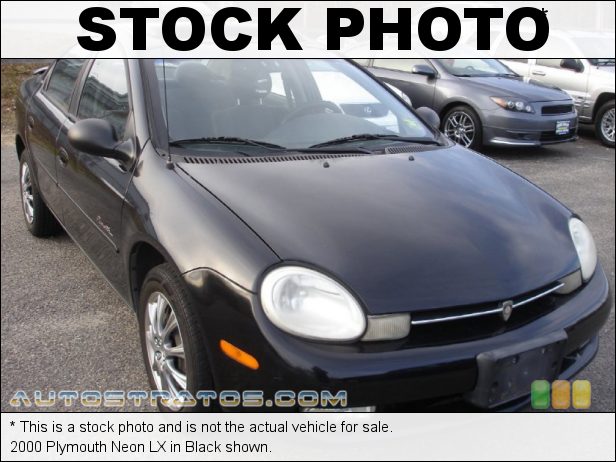 Stock photo for this 2000 Plymouth Neon LX 2.0 Liter SOHC 16-Valve 4 Cylinder 5 Speed Manual