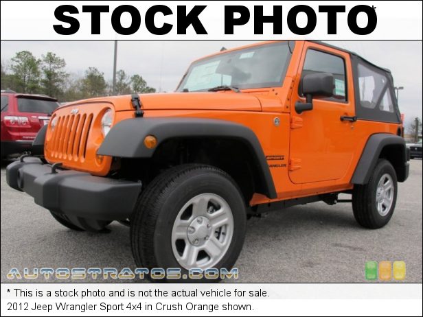 Stock photo for this 2012 Jeep Wrangler Sport 4x4 3.6 Liter DOHC 24-Valve VVT Pentastar V6 6 Speed Manual