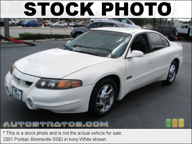 Stock photo for this 2001 Pontiac Bonneville SSEi 3.8 Liter Supercharged 3800 Series II OHV 12-Valve V6 4 Speed Automatic