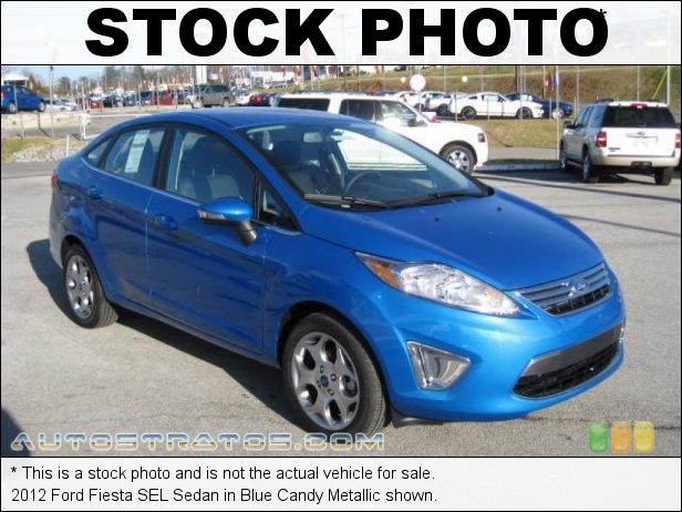 Stock photo for this 2012 Ford Fiesta SEL Sedan 1.6 Liter DOHC 16-Valve Ti-VCT Duratec 4 Cylinder 6 Speed PowerShift Automatic