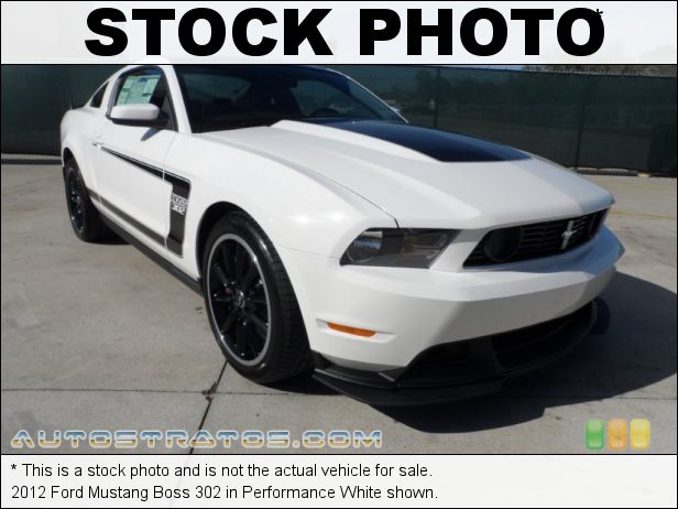 Stock photo for this 2012 Ford Mustang Boss 302 5.0 Liter Hi-Po DOHC 32-Valve Ti-VCT V8 6 Speed Manual