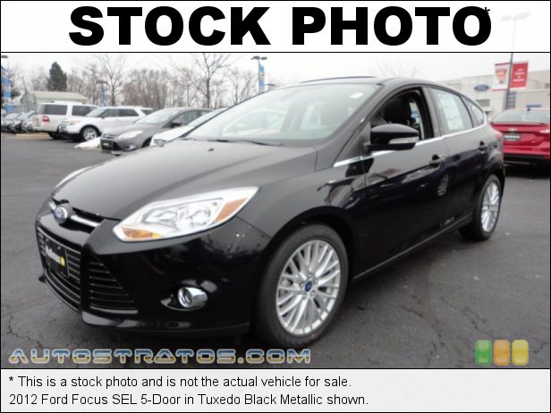 Stock photo for this 2012 Ford Focus SEL 5-Door 2.0 Liter GDI DOHC 16-Valve Ti-VCT 4 Cylinder 6 Speed PowerShift Automatic