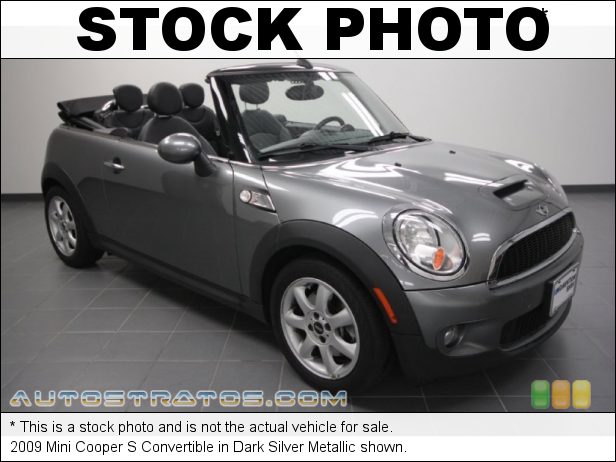 Stock photo for this 2009 Mini Cooper S Convertible 1.6 Liter Turbocharged DOHC 16-Valve 4 Cylinder 6 Speed Steptronic Automatic