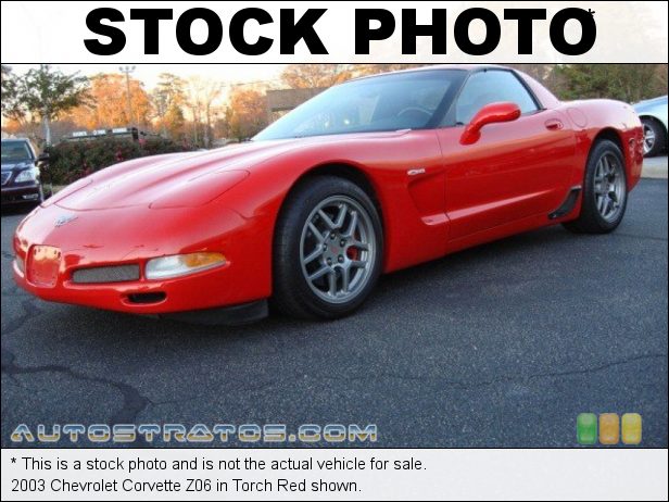 Stock photo for this 2003 Chevrolet Corvette Z06 5.7 Liter OHV 16 Valve LS6 V8 6 Speed Manual