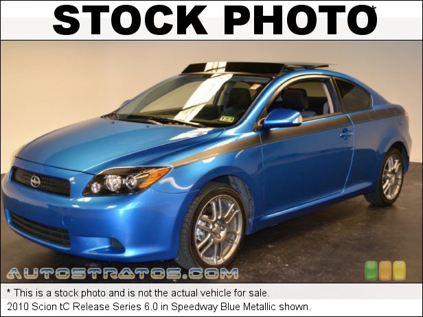 Stock photo for this 2010 Scion tC Release Series 6.0 2.4 Liter DOHC 16-Valve VVT-i 4 Cylinder 4 Speed ECT Automatic
