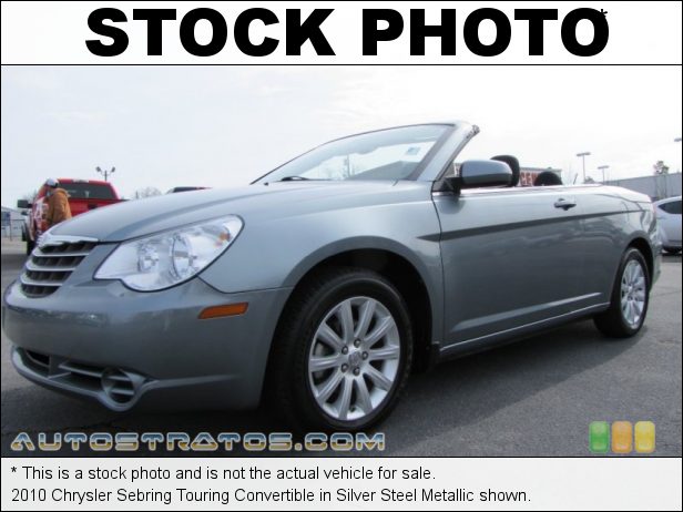 Stock photo for this 2010 Chrysler Sebring Touring Convertible 2.7 Liter Flex-Fuel DOHC 24-Valve V6 4 Speed Automatic