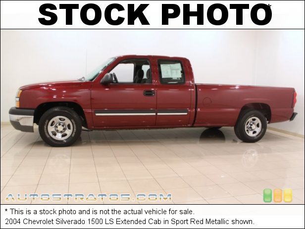 Stock photo for this 2004 Chevrolet Silverado 1500 LS Extended Cab 5.3 Liter OHV 16-Valve Vortec V8 4 Speed Automatic