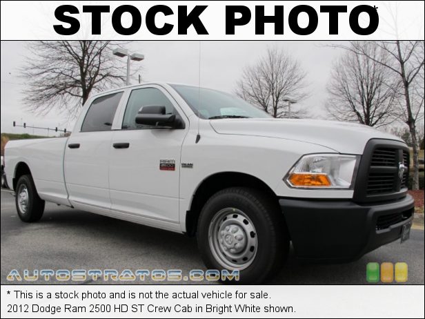 Stock photo for this 2012 Dodge Ram 2500 HD ST Crew Cab 5.7 Liter HEMI OHV 16-Valve VVT V8 6 Speed Automatic