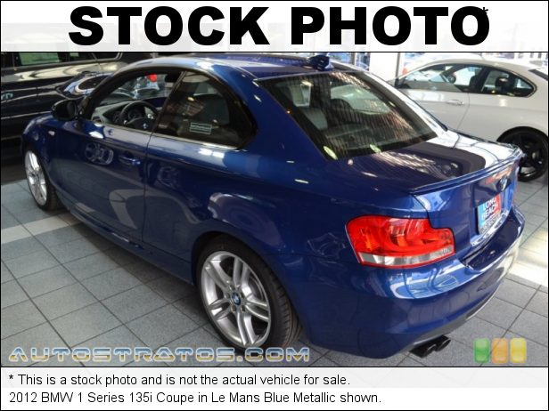 Stock photo for this 2012 BMW 1 Series 135i Coupe 3.0 Liter DI TwinPower Turbocharged DOHC 24-Valve VVT Inline 6 C 7 Speed Double-Clutch Automatic Stock photo for this 2012 BMW 1 Series 135i Coupe 3.0 Liter DI TwinPower Turbocharged DOHC 24-Valve VVT Inline 6 C 7 Speed Double-Clutch Automatic